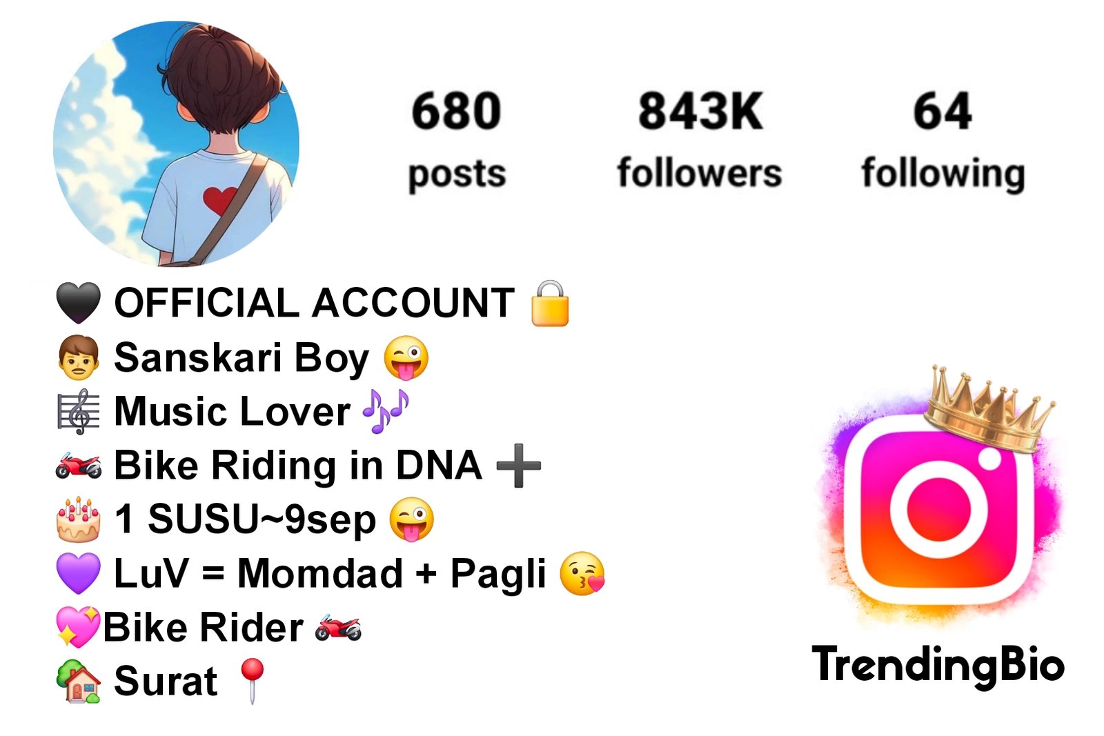 Bike Rider Bio For Instagram