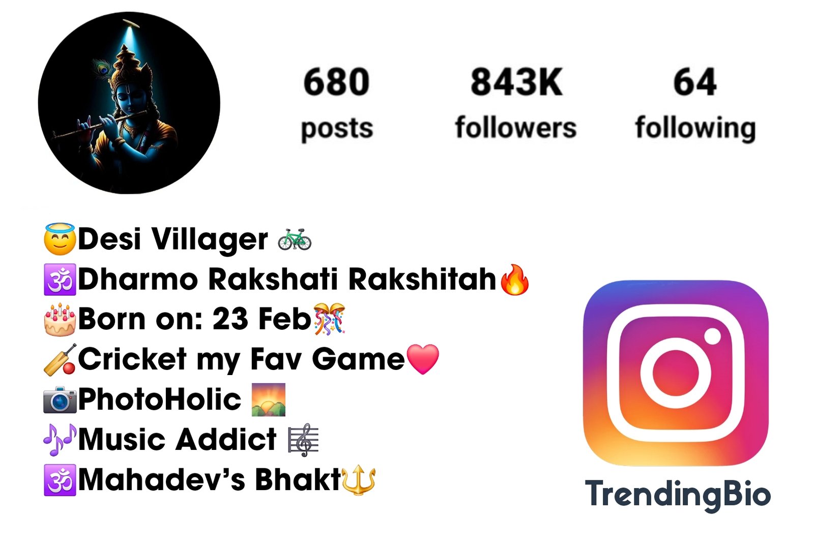 Dharmo Rakshati Rakshitah Instagram bio (2) धर्मो रक्षति रक्षितः Bio For Instagram