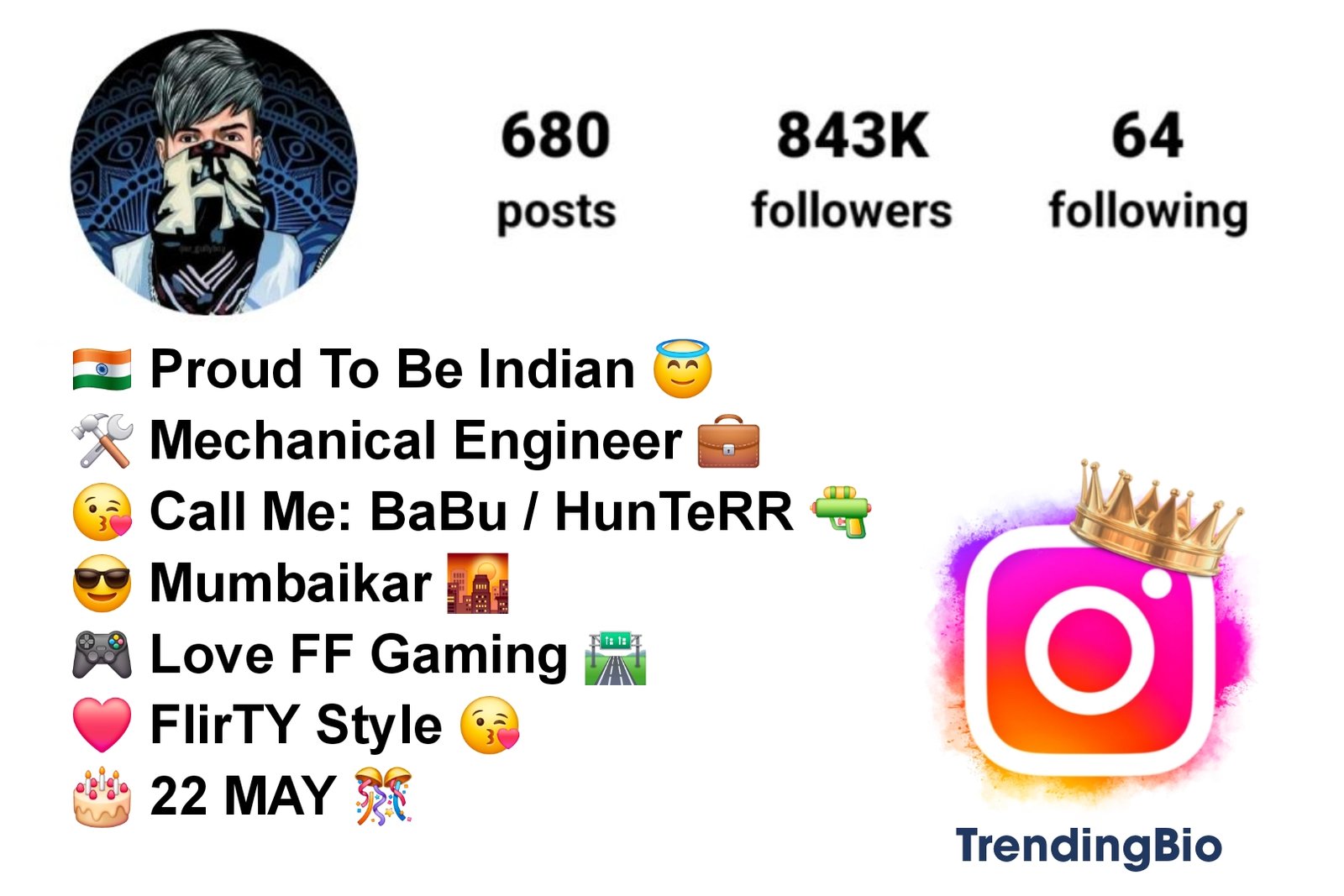 Free Fire Bio For Instagram (2) Free Fire Gaming Bio For Instagram