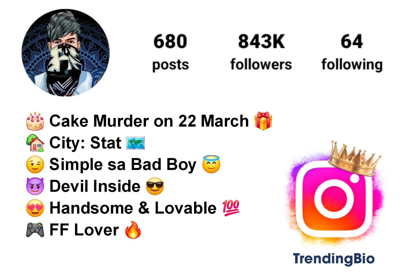 Free Fire Bio For Instagram (3) Free Fire Bio For Instagram For Gamer