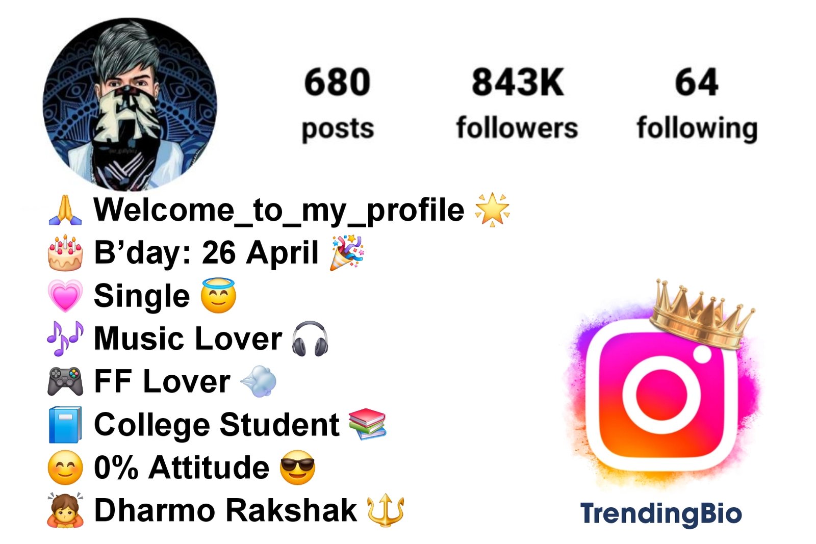 Free Fire Bio For Instagram (4) Stylish Free Fire Instagram Bio
