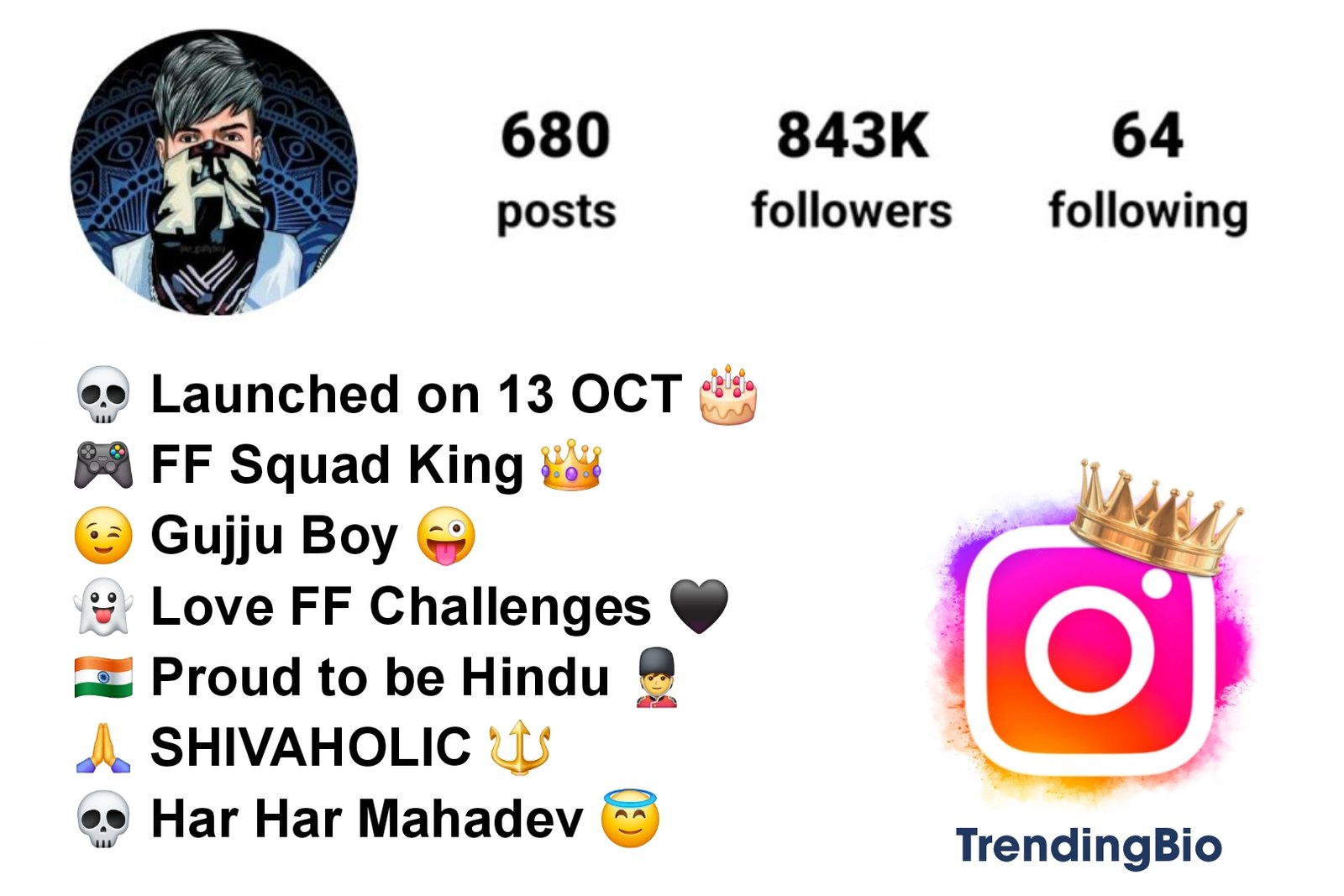 Free Fire Bio For Instagram (5) Free Fire Bio For Instagram With Emojis