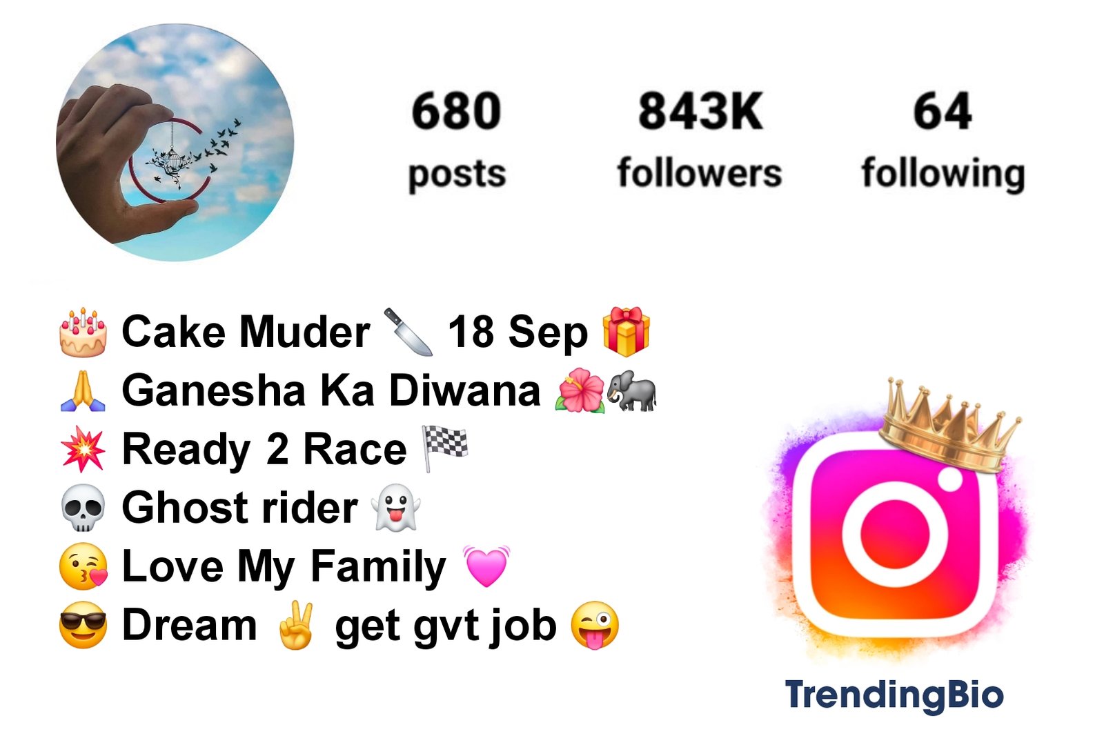 Ganpati Bappa Bio For Instagram