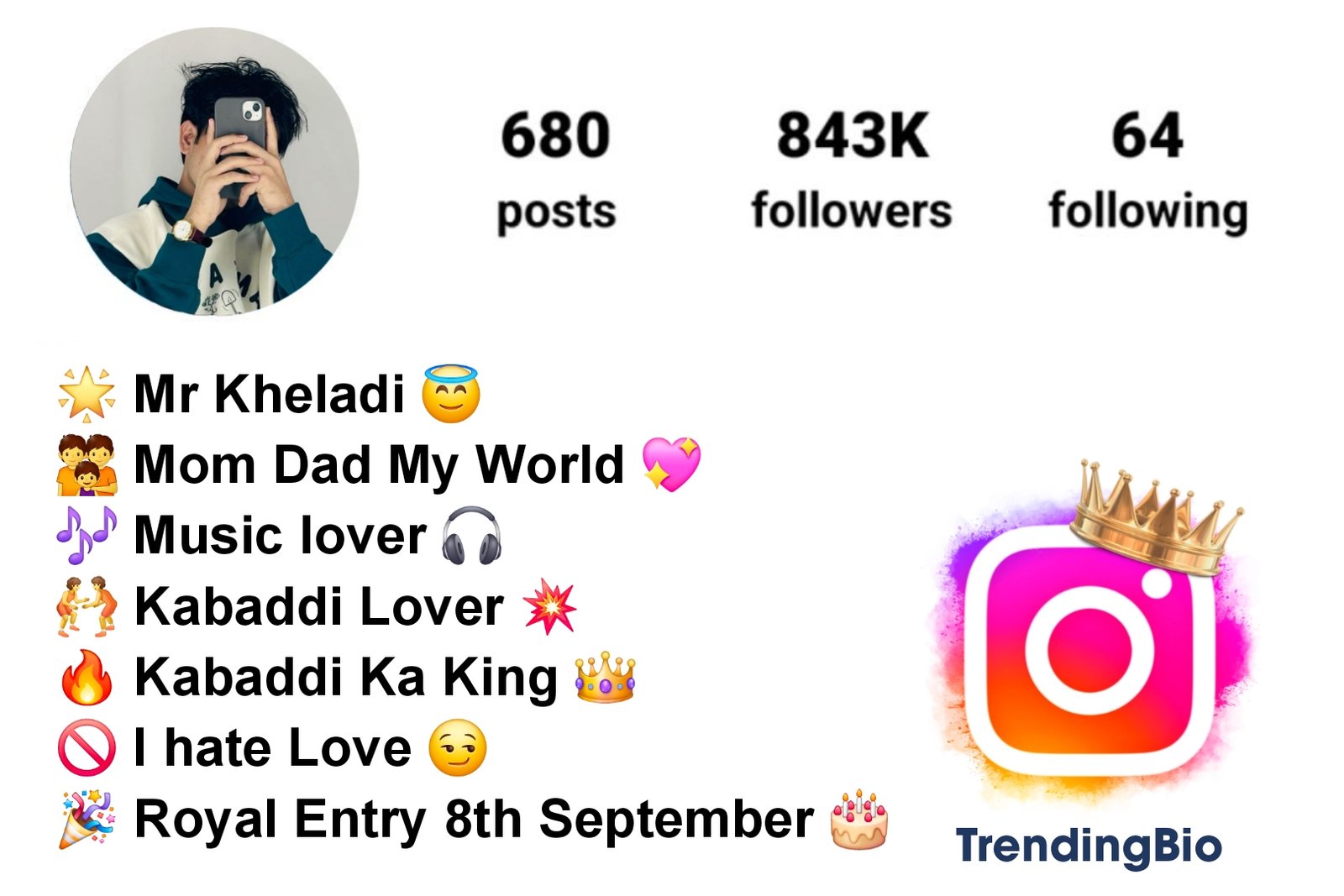 Instagram Bio Kabaddi Lover