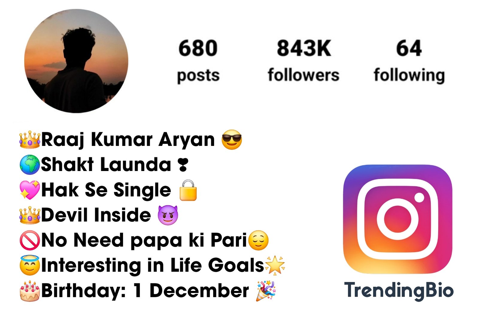 Attitude Bio For Instagram