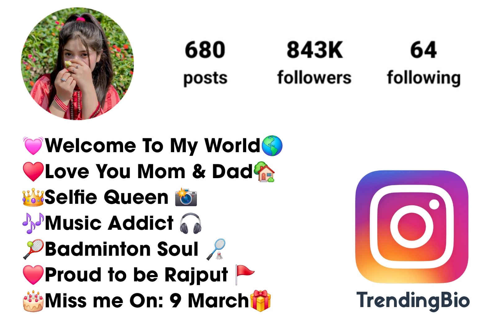 Instagram Bio for Girls (2) Instagram Bio for Girls Stylish