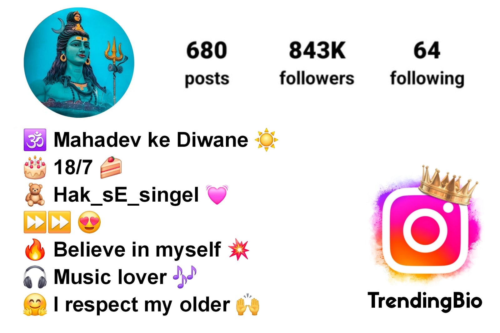 Mahakal Bio For Instagram (1) Mahakal Bio For Instagram